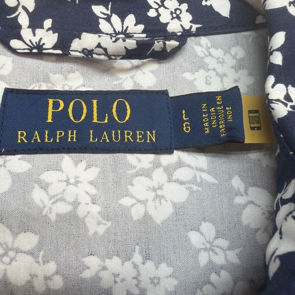 Polo‎ Ralph Lauren Jacket Zip Floral Print Lightweight Women's Large